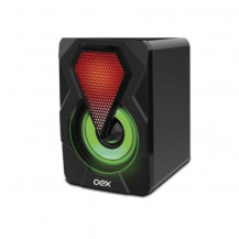 Caixa De Som Speaker Rainbow 10w Rms Usb/P2 Iluminado SK-201 - Oex 