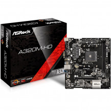 Placa Mãe ASRock A320M-HD, AMD AM4, mATX, DDR4 - ASRock