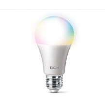 Lâmpada Bulbo Inteligente Led A60 10W Smart Color Wi-Fi Compatível com Alexa - Elgin 