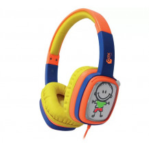 Headphone Infantil Cartoon 30mm HP302 Laranja e Azul - Oex