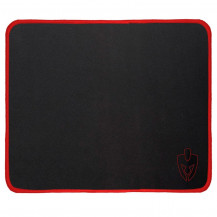 Mousepad Gamer Médio 450x400mm Borda com Costura Premium Preto e Vermelho EG403RD - Evolut