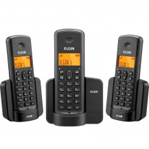 Telefone sem Fio TSF8003 com Identificador de Chamadas Preto - Elgin